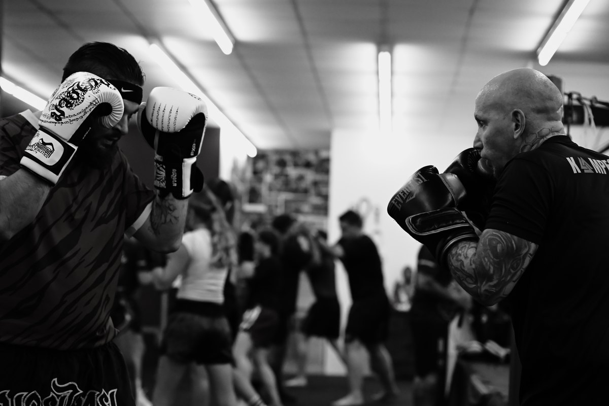 Eindruck aus dem Training: Boxtraining im Tops Gym
