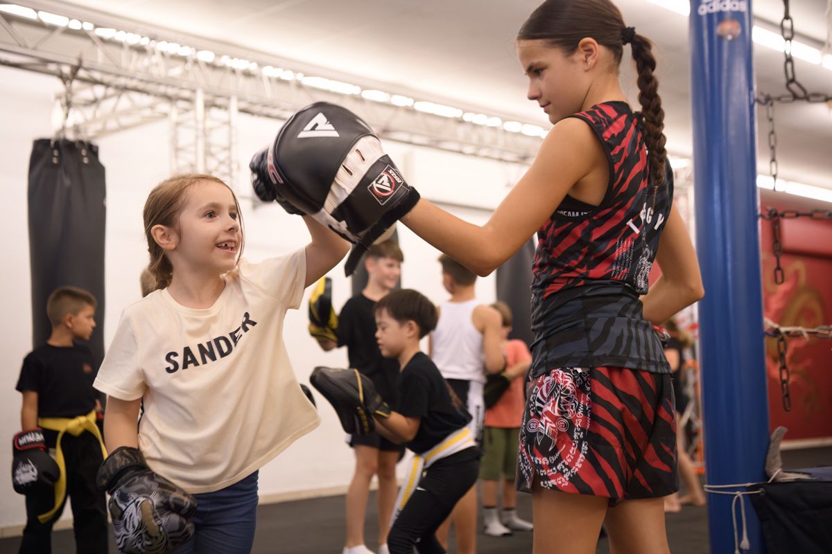 Kindertraining in der Kampfsportschule Tops Gym in Offenbach an der Queich